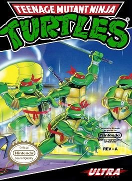 Cover of the NES game Teenage Mutant Ninja Turtles